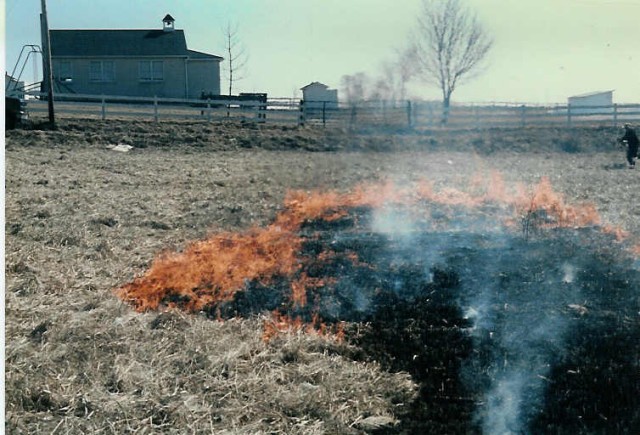 Field fire on Meetinghouse Road north of Elam Road... 3/8/86